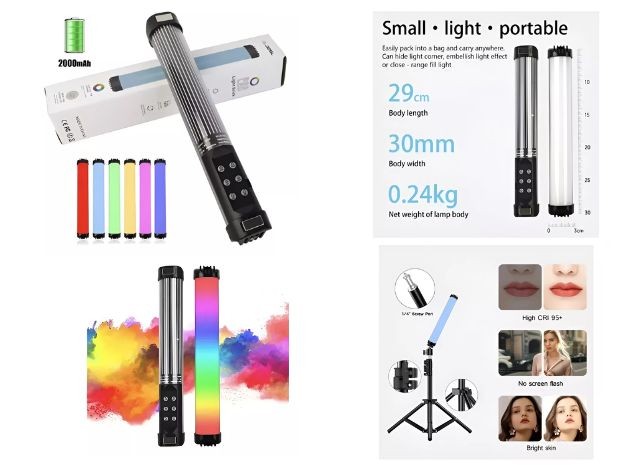 &u+ VARA DE LUZ LED SELFIE CELULAR RGB RL-30SL
